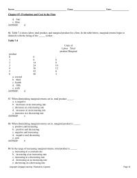 Chapter 7 Cost Always Above Average Variable Cost b Average