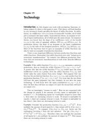 Economics Chapter 19 There is one important difference between production
