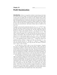Economics Chapter 20 a firm is able to vary all of its inputs