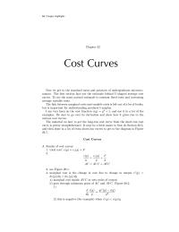 Economics Chapter 22 marginal cost equals AVC at zero units of output