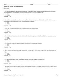 Chapter 18 Lorenz Curve Will Lie Above The Line