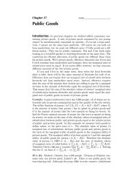 Economics Chapter 37 I both consume ham sandwiches and bananas
