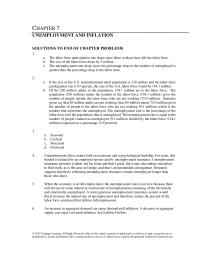 Economics Chapter 7 Homework Hyperinflation Very High Rate Inflation Did Not