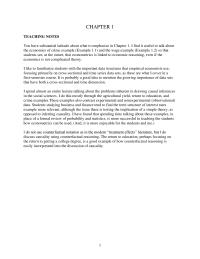 Economics Chapter 1 But Would Not Claiming That One