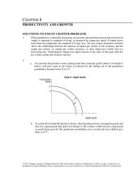Economics Chapter 8 Homework Labor productivity growth slowed between 1973 and 1982