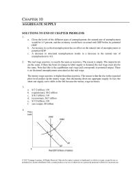 Economics Chapter 10 Homework Lras Curve Shifts The Right Result Any