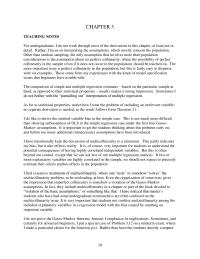 Economics Chapter 3 The comparison of simple and multiple regression