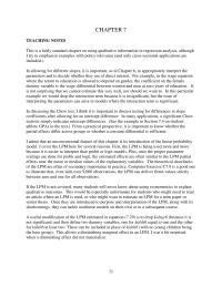 Economics Chapter 7 This is a fairly standard chapter on using qualitative
