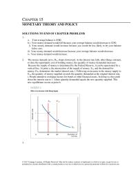Economics Chapter 15 Homework Gdp Does Not Change Parts A And