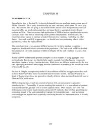 Economics Chapter 16 I have seen many bad applications of SEMs