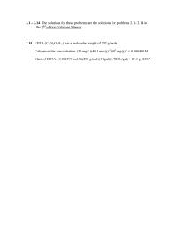 Environmental Engineering Chapter 2 Homework Since saturation is not exceeded the sulfate concentration is