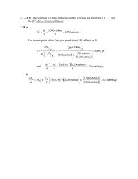 Environmental Engineering Chapter 3 Homework Use The Mean Current Population Deer During