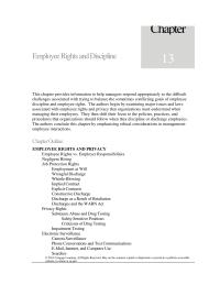 Human Resources Chapter 13 Does Management Have Right Know Why Employees