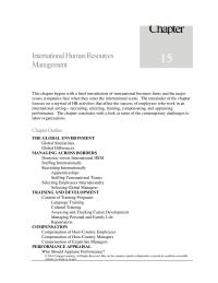 Human Resources Chapter 15 Part Expanding Human Resources Management Horizons Home