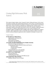 Human Resources Chapter 16 Partner Evaluating And Sustaining The Success The
