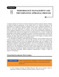 Human Resources Chapter 8 Accompanying The Goals Should Detailed Description How