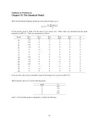 Physics Chapter 15 Using The Values For The Following Quarks