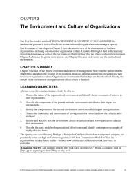Management Chapter 3 For Example American Airlines Has Relationships With
