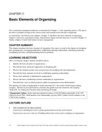 Management Chapter 11 Line Managers Work Toward Organizational Goals Whereas