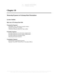 International Business Chapter 10 Advanced Questions 18 Speculating Based Exposure During