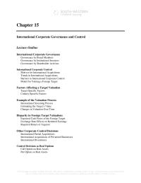 International Business Chapter 15 Foreign Acquisition Decision Minnesota Company Consists Two