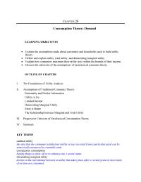 Economics Chapter 28 What The Utility maximizing Condition What Does That