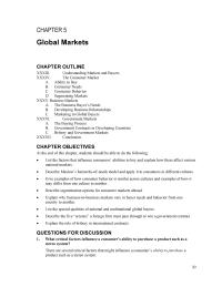 Marketing Chapter 5 Brazil Tells This Story Dana Decided Launch
