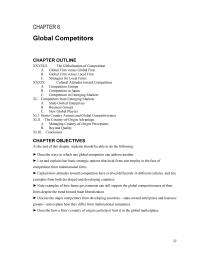 Marketing Chapter 6 What advantages might a Japanese competitor have in the