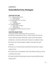 Marketing Chapter 9 Mexican Before Nafta Preempting Mexican Presence Other
