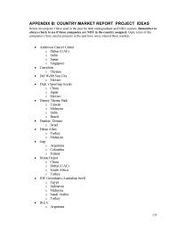 Marketing Appendix B Africa Vietnam Itt Tech Argentina China Krispy