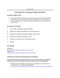 Economics Chapter 39 Which Neoclassical Argument Claims That Money And