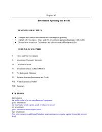 Economics Chapter 43 Where Business Owners Get Funds Invest Funds