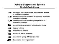 Industrial Engineering Class Notes 19 Suspension System Model Equations 4 Before Solve