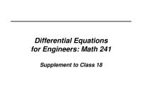 Industrial Engineering Supplement to Class 18&nbsp;Assuming The Equilibrium Angle Attack Small Td