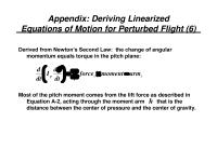 Industrial Engineering Supplement to Class 18&nbsp;Most of the pitch moment comes from the lift
