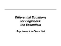Industrial Engineering Supplement to Class 14A We will use the numerical integration&nbsp;