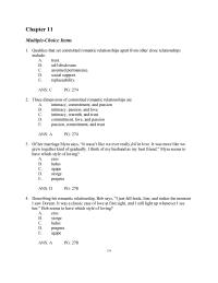 Communications Chapter 11 Relationship Researchers Have Identified Six Stages Development