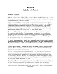 Accounting Chapter 9 The Sell side Analysts Main Task Therefore Analyze