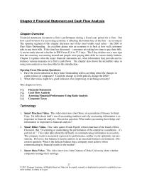 Finance Chapter 2 Assessing Financial Performance Using Ratio Analysis