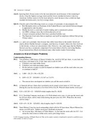 Finance Chapter 6 The Main Lesson That The Observed Equity
