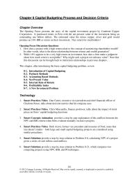 Finance Chapter 8 Project Year Cash Flow 100 Project Year