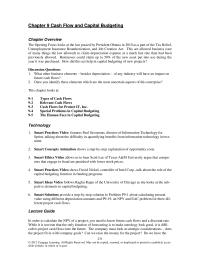 Finance Chapter 9 Instructors Manual A tech Also Estimates The Values