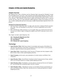 Finance Chapter 10 Sales Drive The Cash Flow Analysis many Other