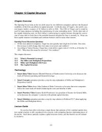 Finance Chapter 12 Concept Review Questions Recapitalization Occurs When Company