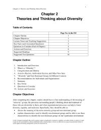 Chapter 2 Homework Theories And Thinking About Diversity Levels