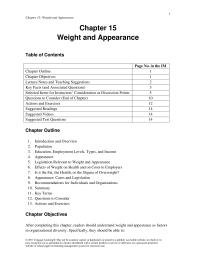 Chapter 15 Homework The Organization Told Her Reduce Her Intake