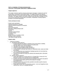 Media Studies Chapter 5 Homework Two Distinct Ways People Process Communication Through