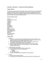 Media Studies Chapter 6 Homework Source Factors Persuasion Objectives This