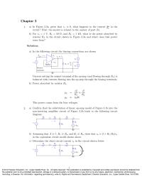 Engineering Chapter 3 Homework Vafter The Switch Closed Have The Following