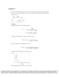 Engineering Chapter 5 Homework This is not an LTI system, because we can not ﬁnd a real